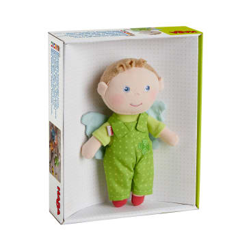 Schutzengelpuppe Lunis, 17 cm, Stoffpuppe mit Flügel