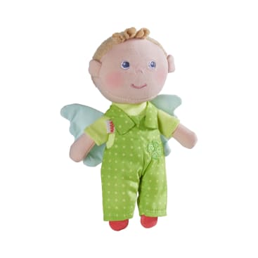 Schutzengelpuppe Lunis, 17 cm, Stoffpuppe mit Flügel