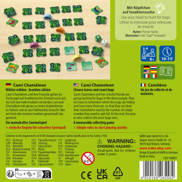 Kinderspiel Cami Chamäleon, Memo-Spiel