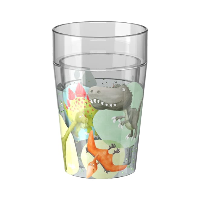 Glitzerbecher Dinos