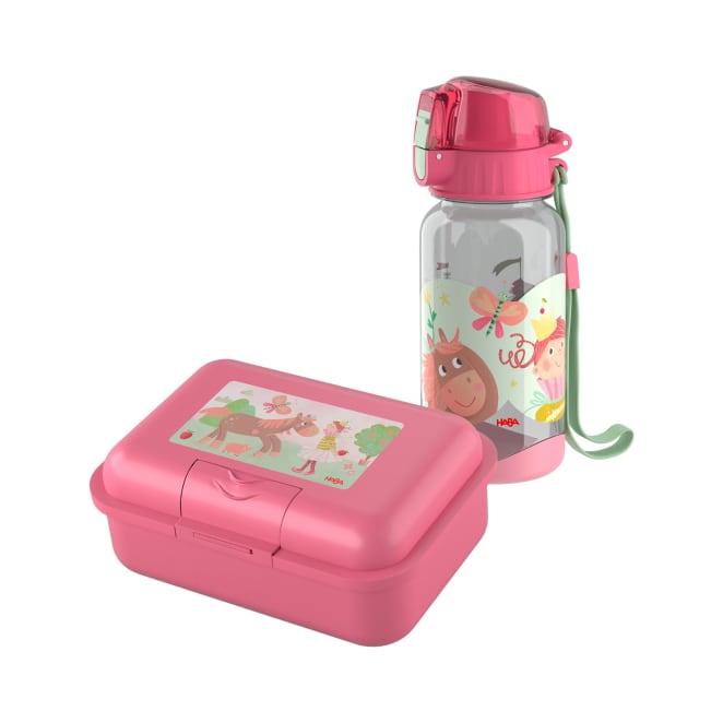 Lunch-Set Prinzessin für Kinder, Prinzessinnen-Brotdose & -Trinkflasche