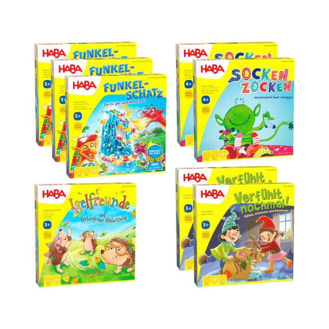 Spieleklassiker für Kinder, 8 Kinderspiele im Set, ab 3 Jahren