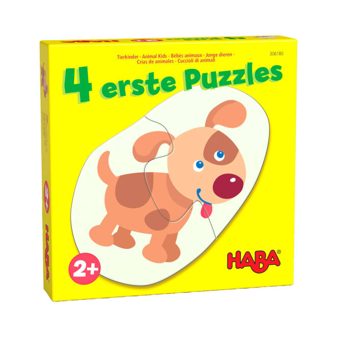 4 erste Puzzles – Tierkinder