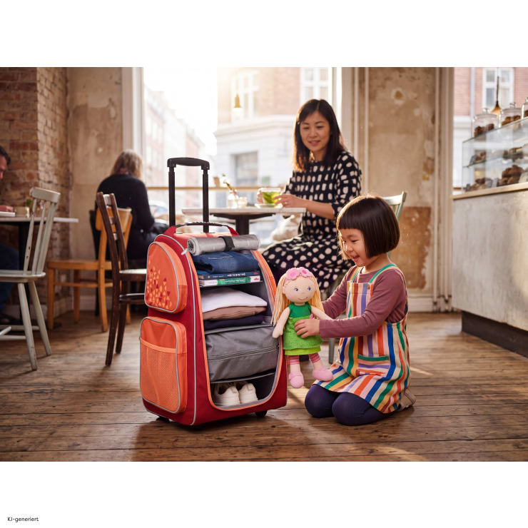Kinder-Schranktrolley, 2 Rollen, KI-generiertes Bild