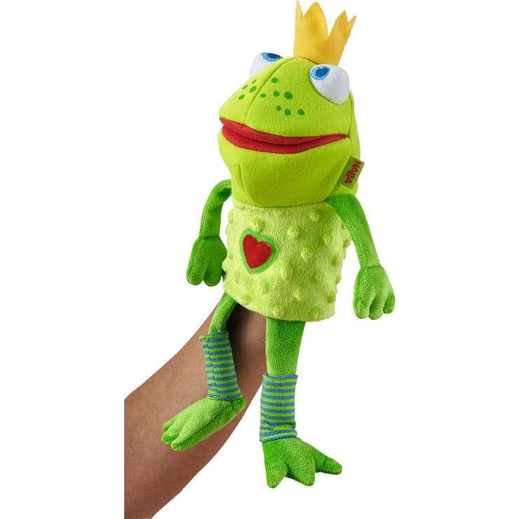 Handpuppe Froschkönig, 26 cm