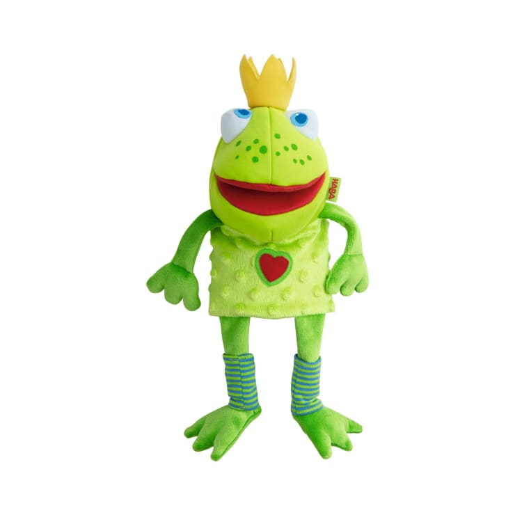 Handpuppe Froschkönig, 26 cm