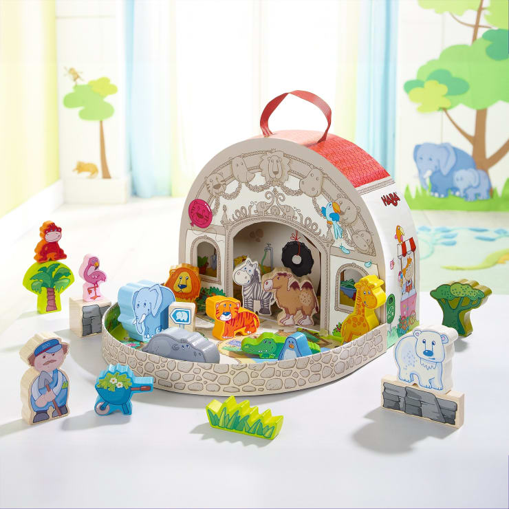 Großes Spielset Im Zoo