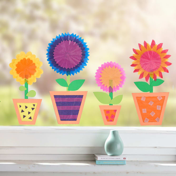Craft Set – Flower Pots Window Picture