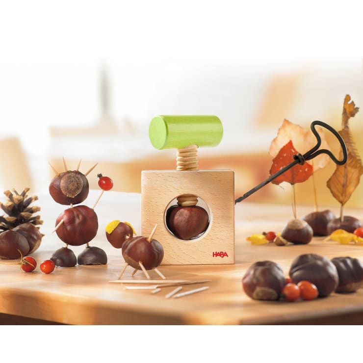 2-in-1 Chestnut Drill & Nutcracker