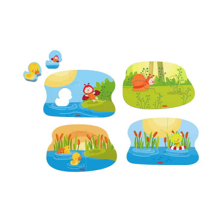 4 erste Puzzles – Tierkinder