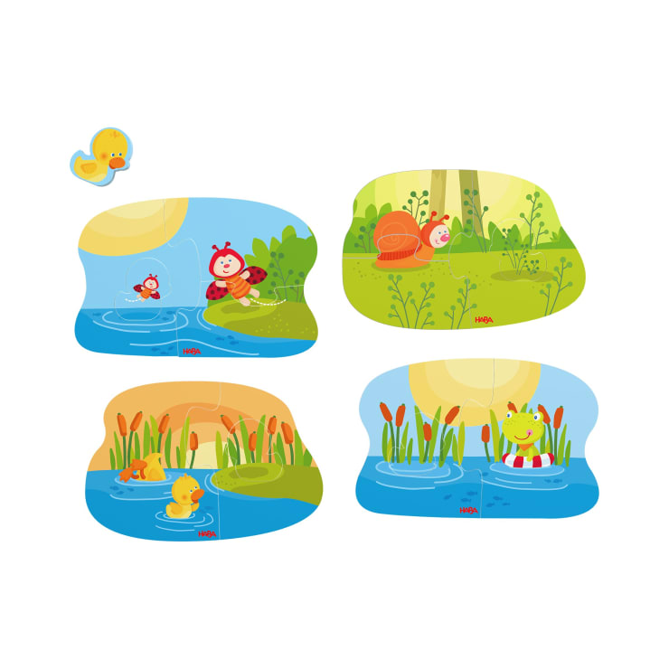 4 erste Puzzles – Tierkinder