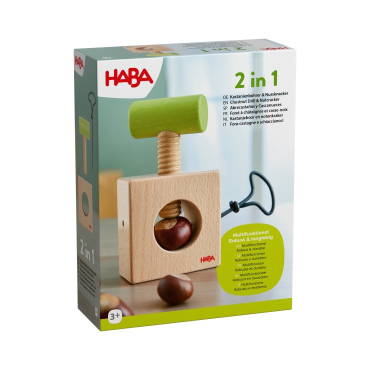 2-in-1 Chestnut Drill & Nutcracker