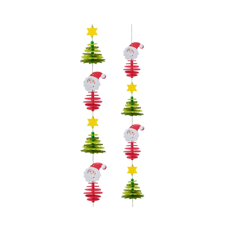 Sachenmacher Erstes Fädeln Filzgirlande Weihnachten, Bastelset, ab 3 J