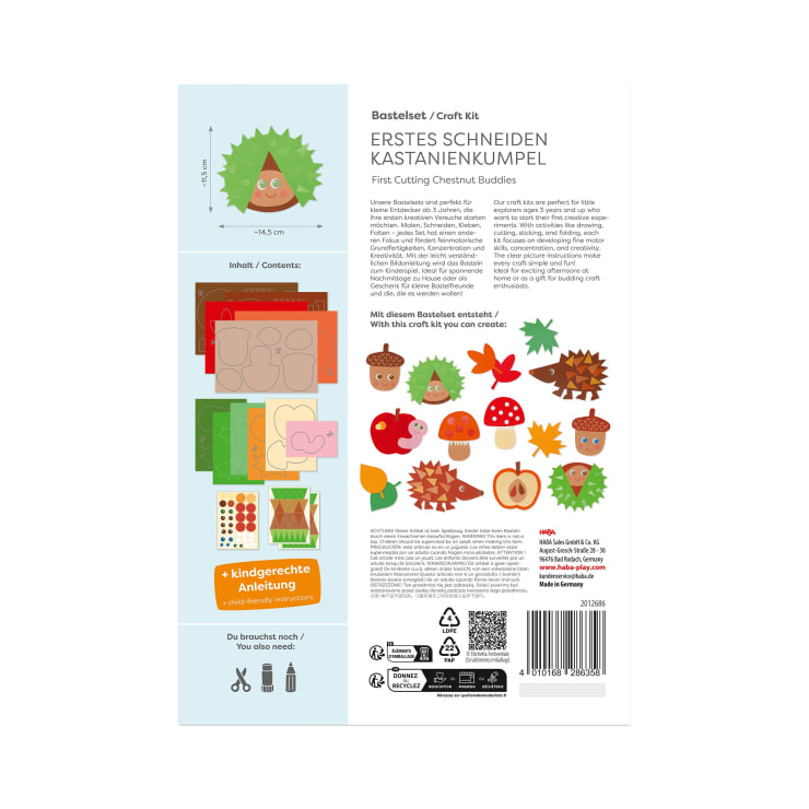 Craft Set - First Cutting Fall Friends