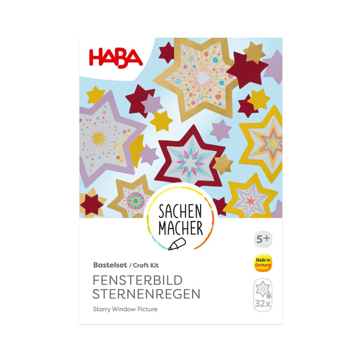 Sachenmacher Fensterbild Sterne, Bastelset Weihnachten, 32 St., ab 5 J