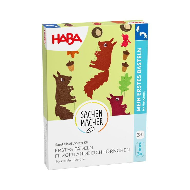 Sachenmacher Erstes Fädeln Filzgirlande Eichhörnchen, ab 3 J.