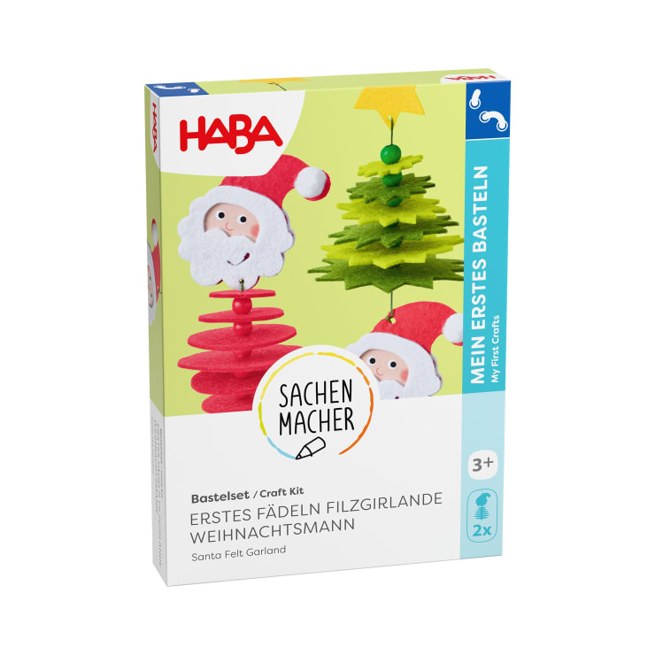 Sachenmacher Erstes Fädeln Filzgirlande Weihnachten, Bastelset, ab 3 J