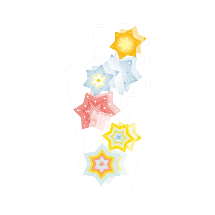 Sachenmacher Faltsterne, Bastelset Winter, 12 Stück, ab 5 Jahren