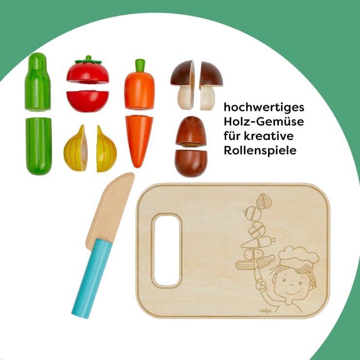 Creative Play – Gemüse-Set mit Brettchen & Messer