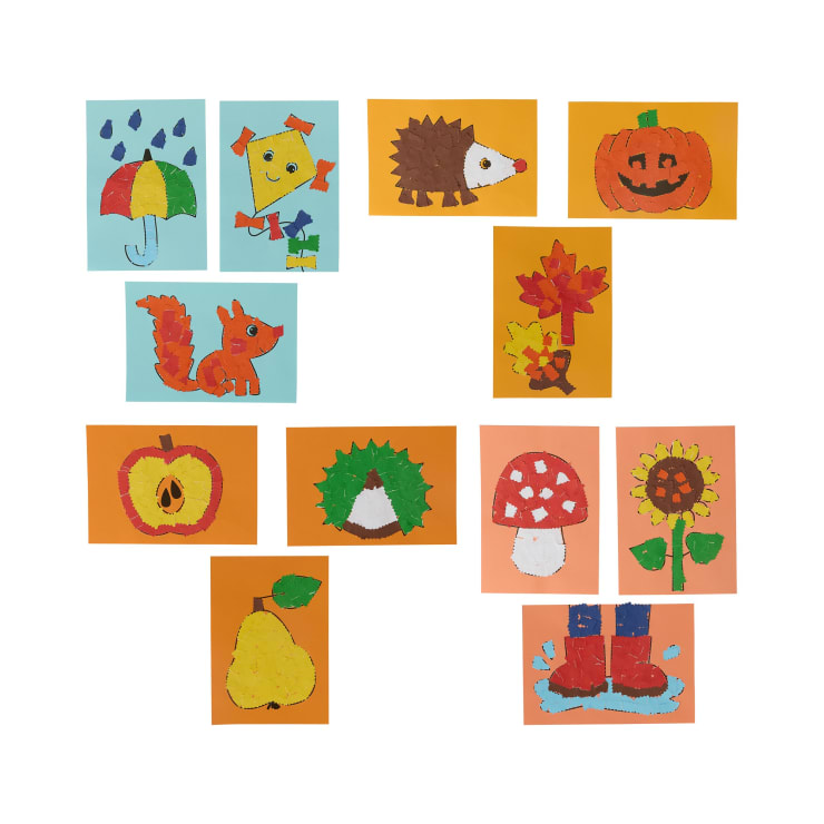 Sachenmacher Erstes Kleben Welt, Bastelset Herbst, 12 St., ab 3 Jahren