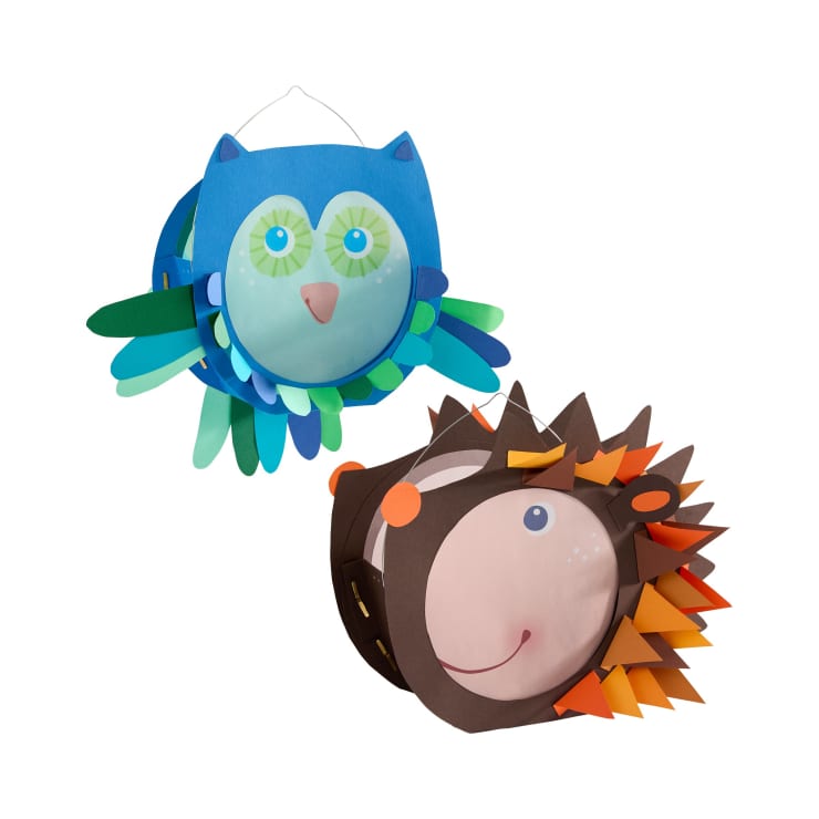 Craft Set - Owl & Hedgehog Paper Lanterns