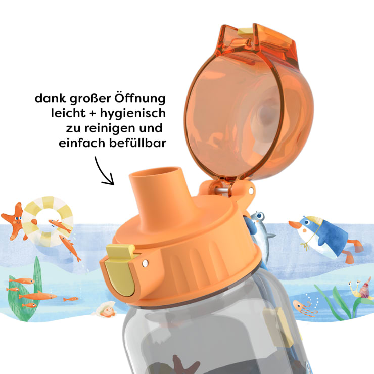 Lunch-Set Pinguin für Kinder, Pinguin-Brotdose & -Trinkflasche