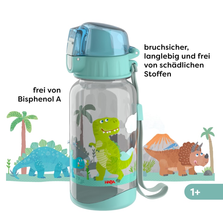 Lunch-Set Dino für Kinder, Dino-Brotdose & -Trinkflasche