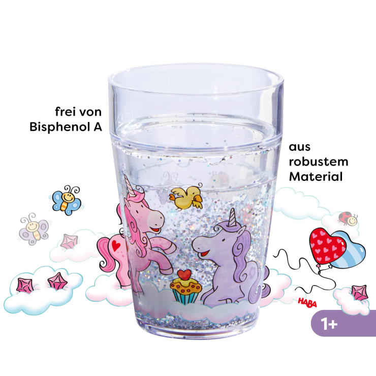 Glittery Tumbler Unicorn Glitterluck