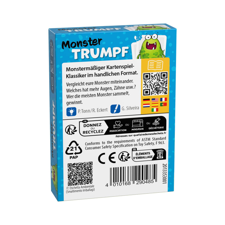 Monster TRUMPF, Kartenspiel ab 5 Jahren