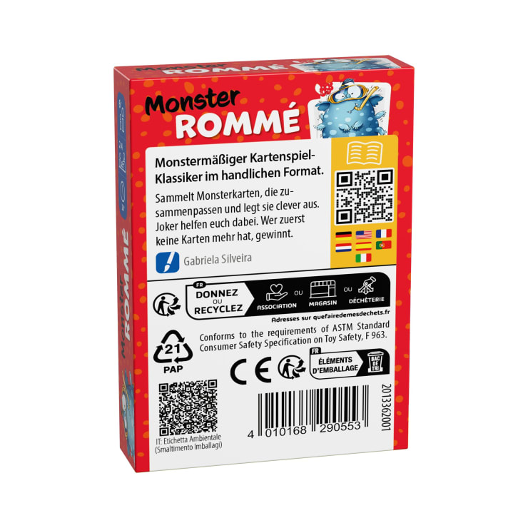 Monster ROMMÉ, Kartenspiel ab 6 Jahren