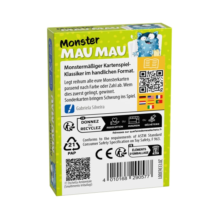 Monster MAU MAU, Kartenspiel ab 4 Jahren