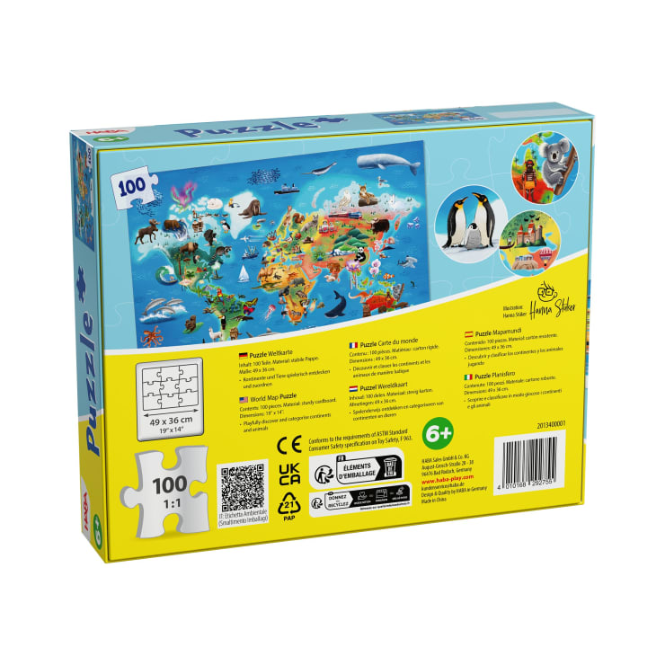 Puzzle Weltkarte