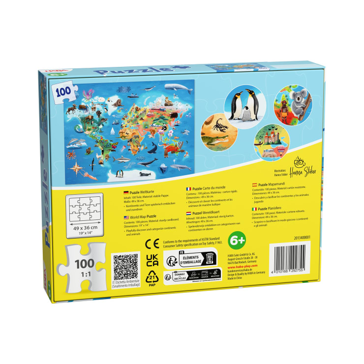 Puzzle Weltkarte
