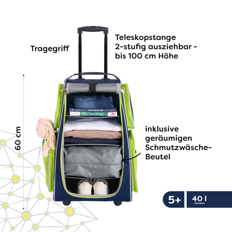 Kinder-Schranktrolley, 2 Rollen