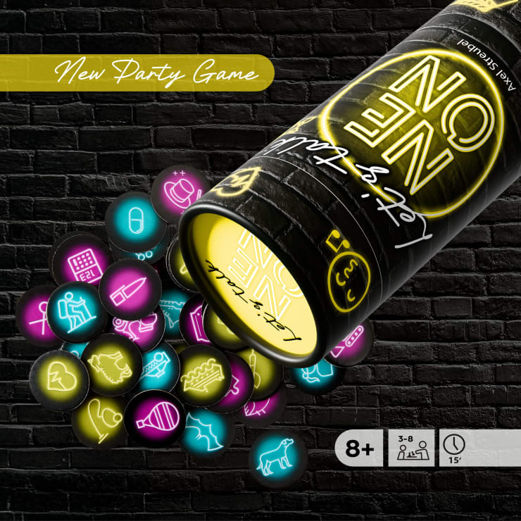 Let’s talk NEON, Party-Spiel, ab 8 Jahren, gelb
