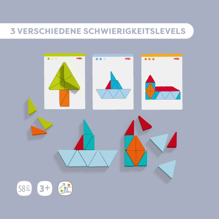 Mosaic triangles arranging game
