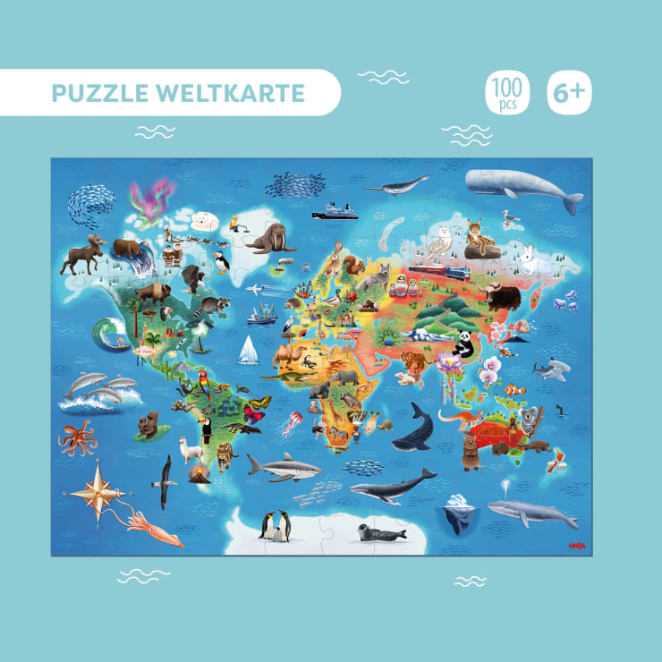 Puzzle Weltkarte