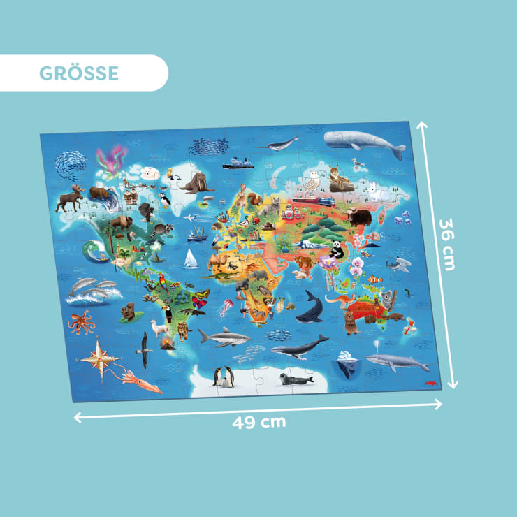 Puzzle Weltkarte
