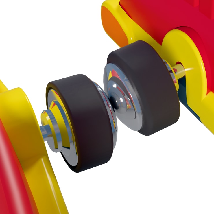 HABA Cars Feuerwehr-Spielset, mit 2 Autos, Hänger und Wasser-Kugel