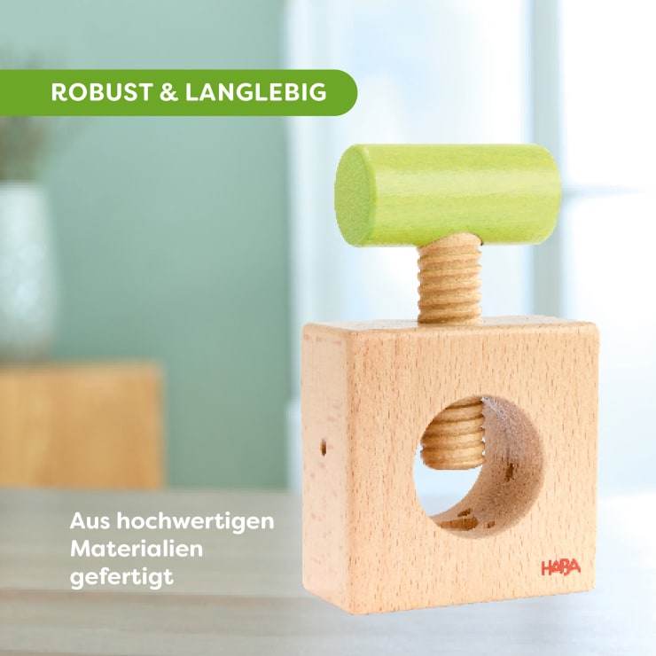 HABA Kastanienbohrer & Nussknacker 2-in-1 - Bastelwerkzeug Für Kinder Ab 3 Jahren