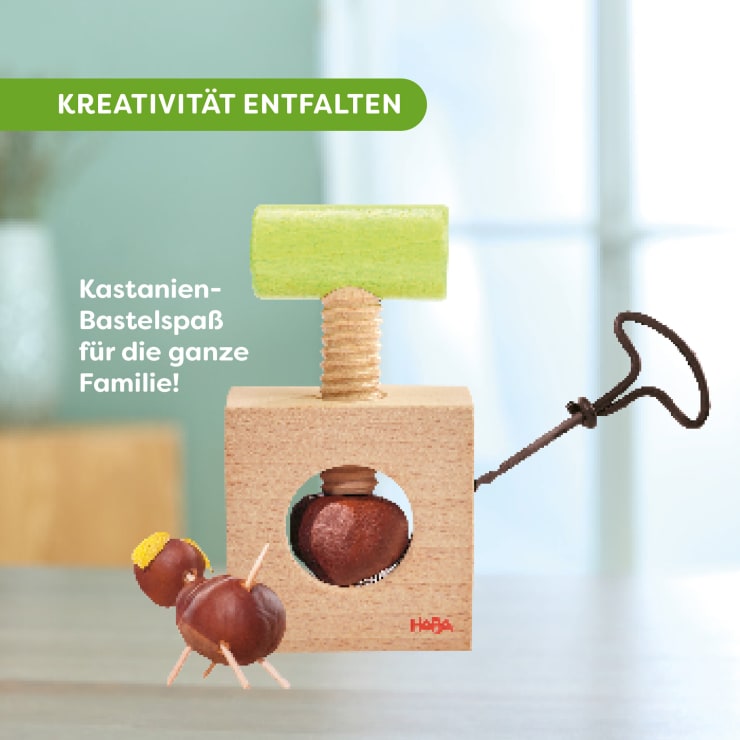 2-in-1 Chestnut Drill & Nutcracker