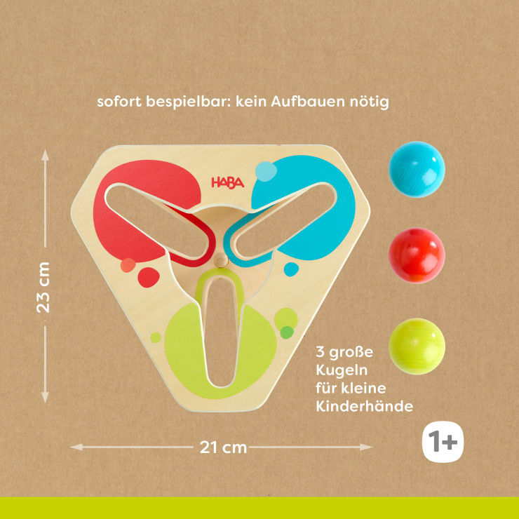 Stand-Kugelbahn – Farbrollerei
