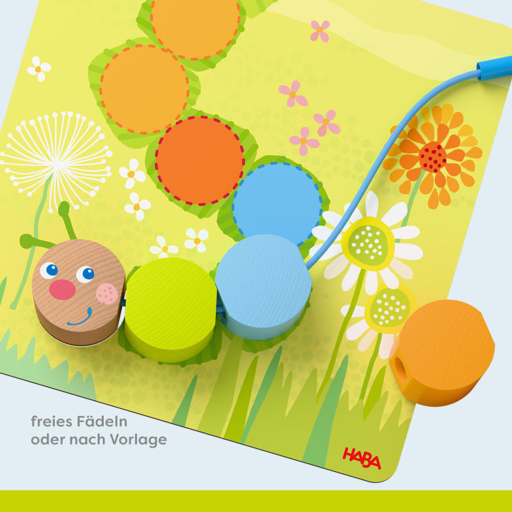 Fädelspiel Holztiere