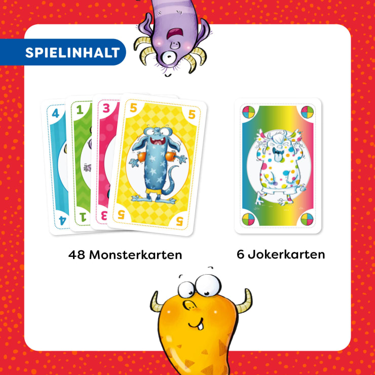 Monster ROMMÉ, Kartenspiel ab 6 Jahren