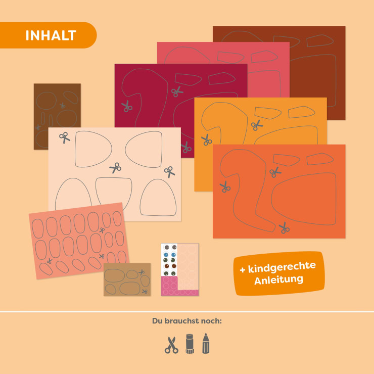 Sachenmacher Erstes Schneiden Eichhörnchen, Bastelset Herbst, ab 3 J.