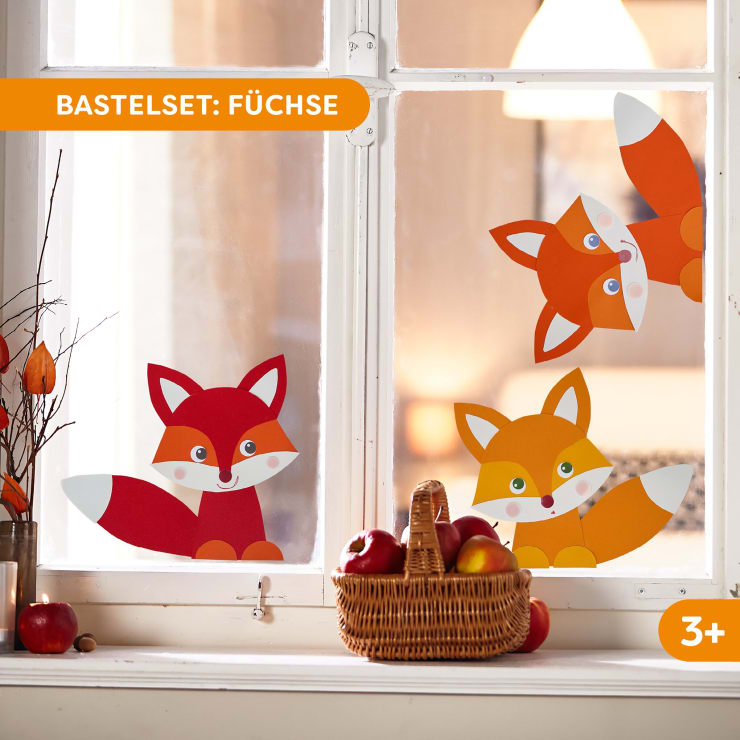 Sachenmacher Erstes Schneiden Füchse, Bastelset Herbst, 4 St., ab 3 J.