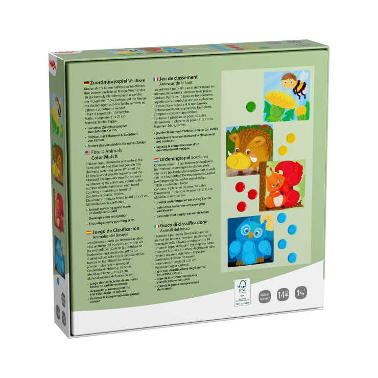 Zuordnungsspiel Waldtiere