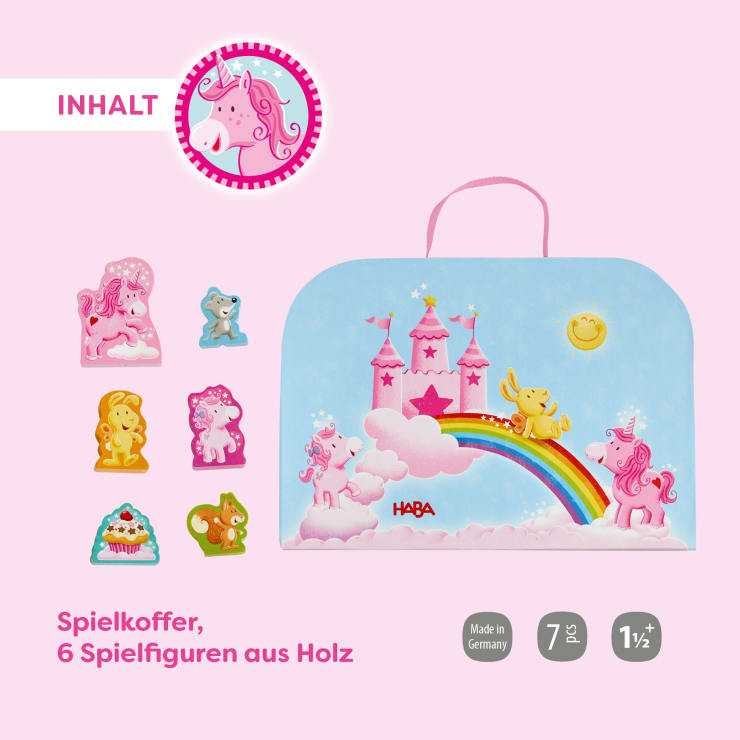 Spielwelt im Koffer - Einhorn Glitzerglück