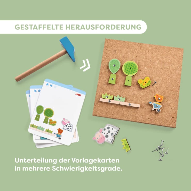 Hammer-Nagelspiel Bauernhof