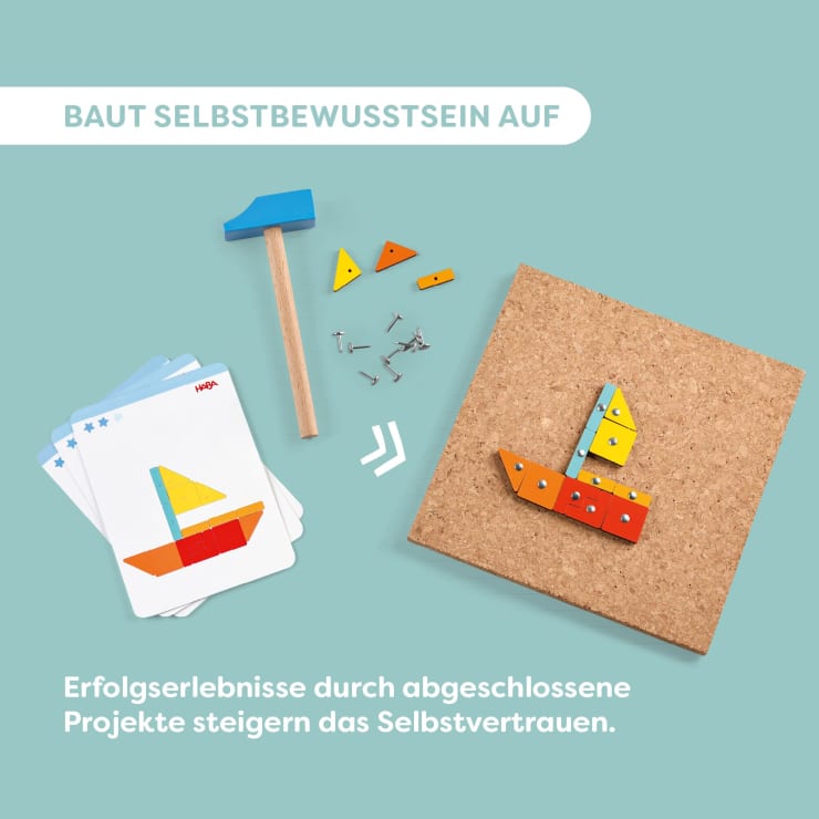 Hammer-Nagelspiel Geo-Formen